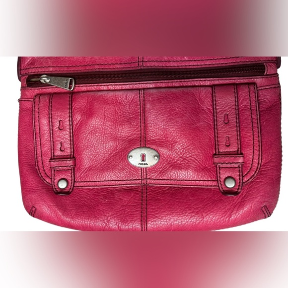 FOSSIL Deep Pink Leather bag - Picture 2 of 10